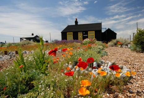 Derek Jarman’s home and garden at Dungeness in Kent..